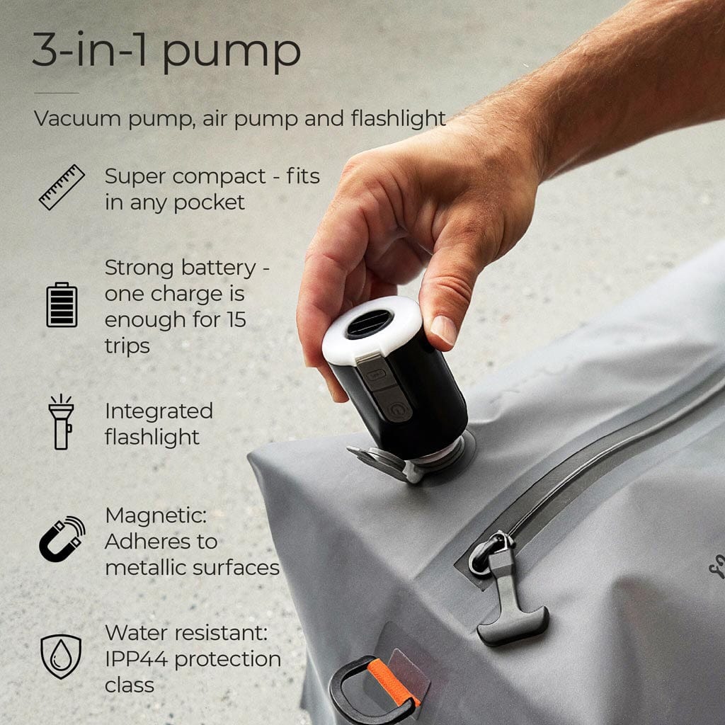 Jaimie Jacobs Vacuum Bag Vacuum Bag for Travel Space-Saving & Backpack Compatible