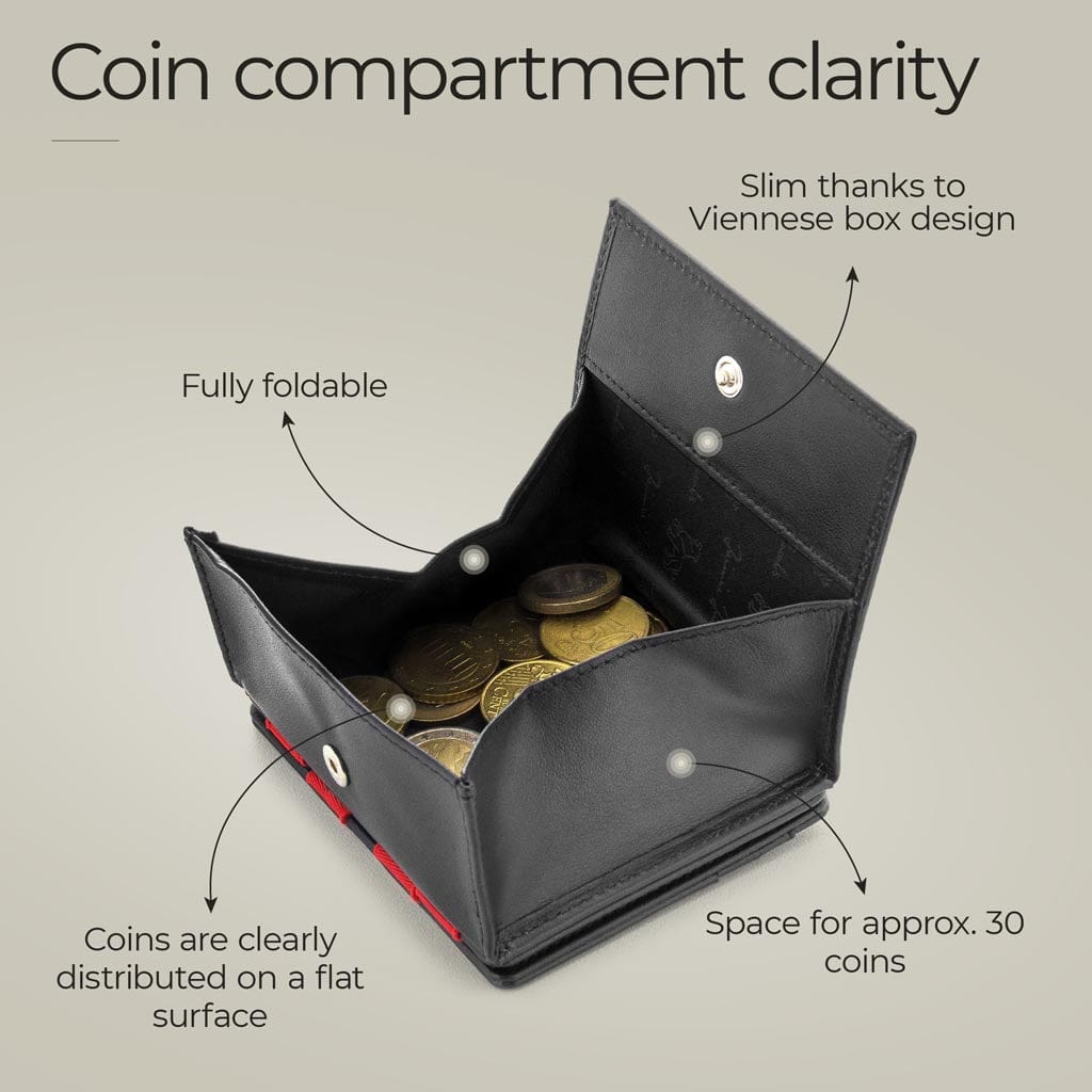 Jaimie Jacobs Geldbeutel Portemonnaie vegan Flap Boy Vegan - Magic Wallet with Coin Pocket Flap Boy Vegan Magic Wallet with Coin Pocket