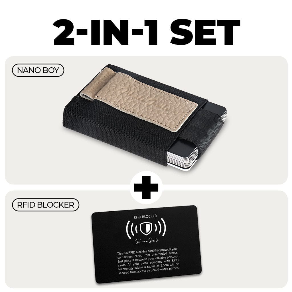 Jaimie Jacobs Geldbeutel Nano Boy ladies wallet + RFID protection card bundle Nano Boy ladies wallet + RFID protection card bundle