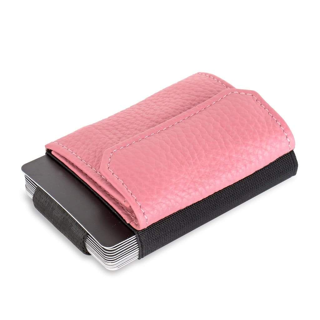 Jaimie Jacobs Geldbeutel Karten Portemonnaie Grained Leather Pink Nano Boy Pocket with leather coin pocket Ladies Edition Nano Boy Pocket with leather coin pocket ladies edition