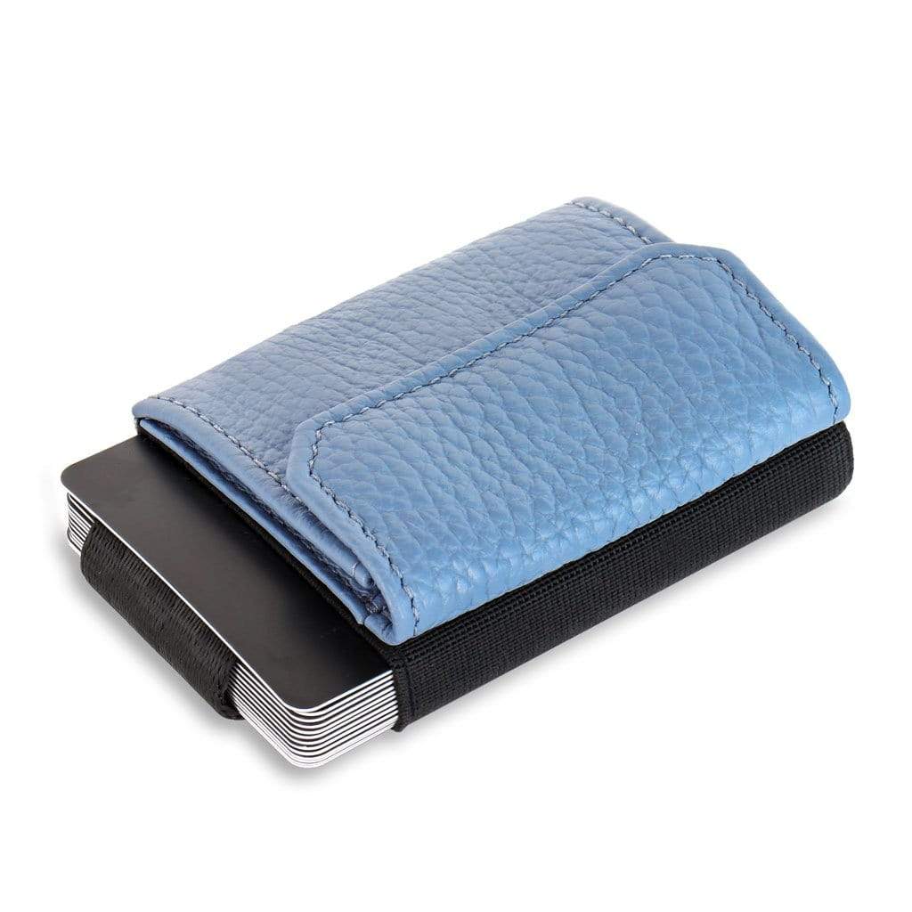 Jaimie Jacobs Geldbeutel Karten Portemonnaie Grained Leather Powder Blue Nano Boy Pocket with leather coin pocket Ladies Edition Nano Boy Pocket with leather coin pocket ladies edition