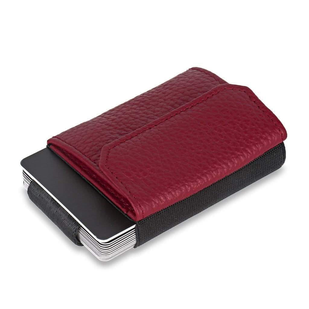 Jaimie Jacobs Geldbeutel Karten Portemonnaie Grained Leather Red Nano Boy Pocket with leather coin pocket Ladies Edition Nano Boy Pocket with leather coin pocket ladies edition
