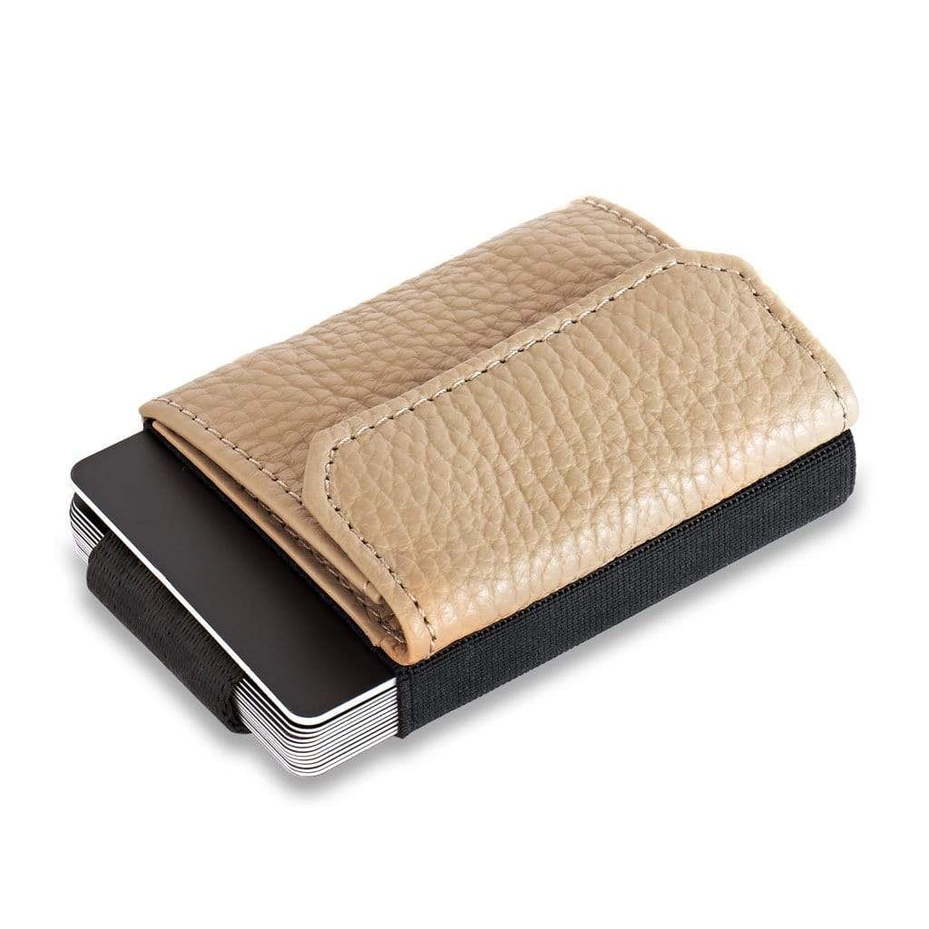 Jaimie Jacobs Geldbeutel Karten Portemonnaie Grained Leather Sand Nano Boy Pocket with leather coin pocket Ladies Edition Nano Boy Pocket with leather coin pocket ladies edition
