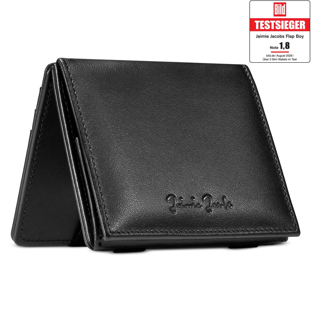 Jaimie Jacobs Geldbeutel Portemonnaie Flap Boy - Magic Wallet with Coin Pocket Flap Boy Magic Wallet with Coin Pocket Genuine Leather