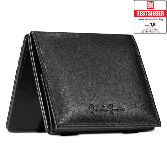 Jaimie Jacobs Geldbeutel Portemonnaie Flap Boy - Magic Wallet with Coin Pocket Flap Boy Magic Wallet with Coin Pocket Genuine Leather