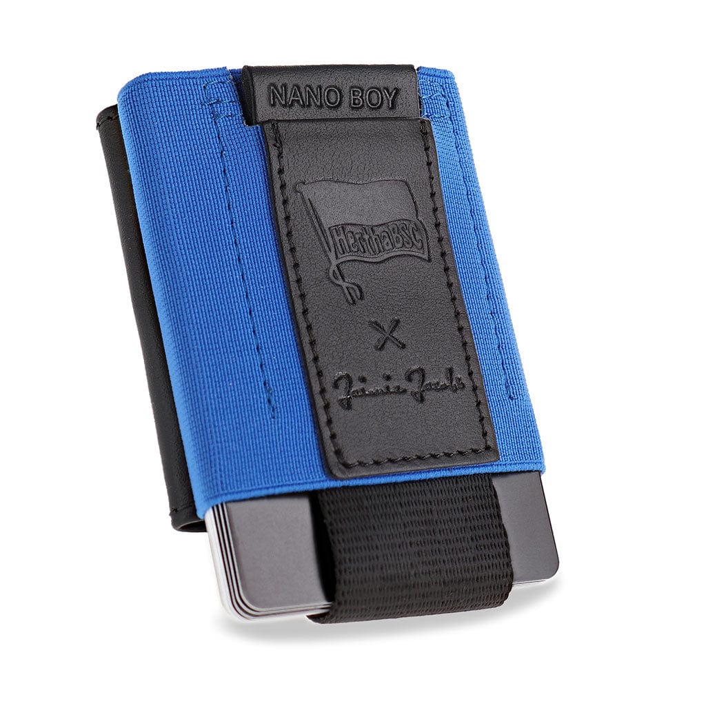 Jaimie Jacobs Geldbeutel Karten Portemonnaie Blue Nano Boy Pocket Hertha BSC Edition - slim wallet with leather coin pocket Nano Boy Pocket Hertha BSC slim wallet