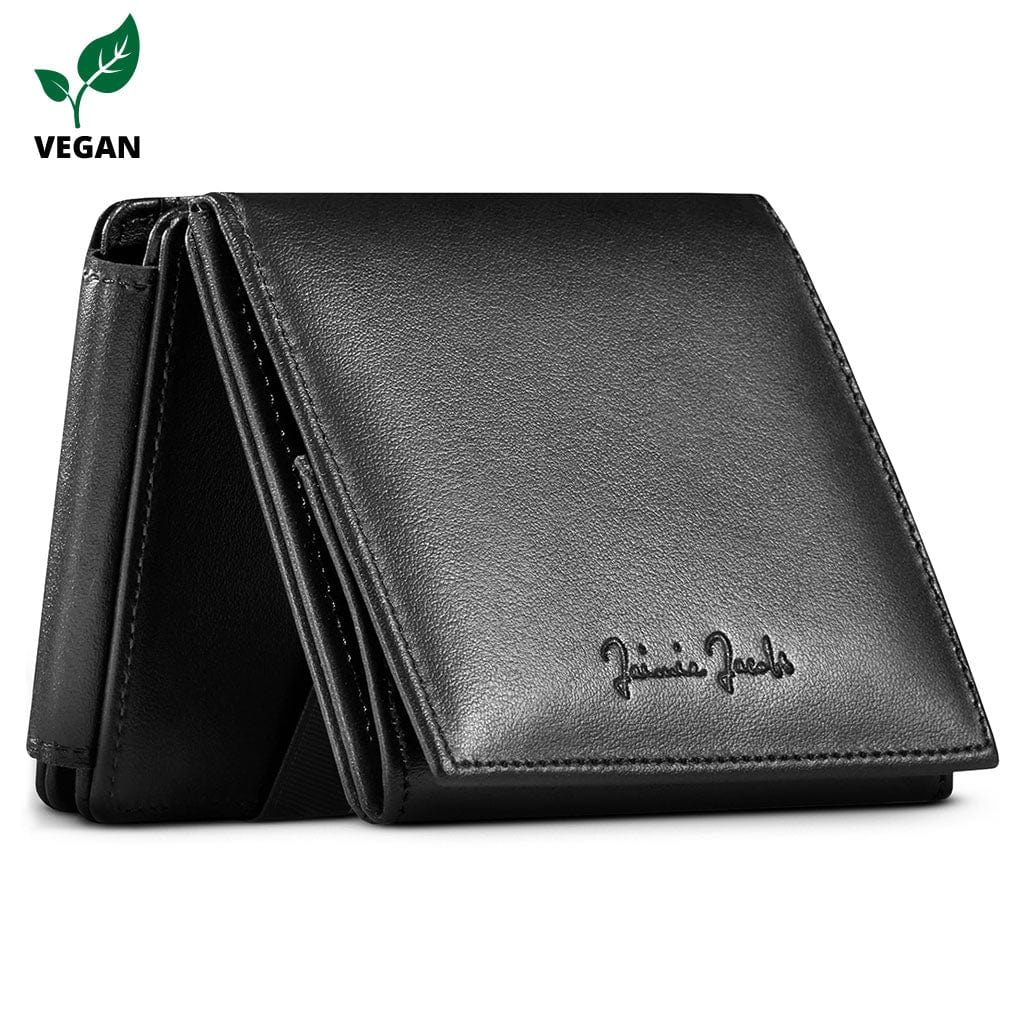 Jaimie Jacobs Geldbeutel Portemonnaie Black Flap Boy XL Vegan - Magic Wallet with Coin Pocket Flap Boy XL - Magic Wallet with Coin Pocket 