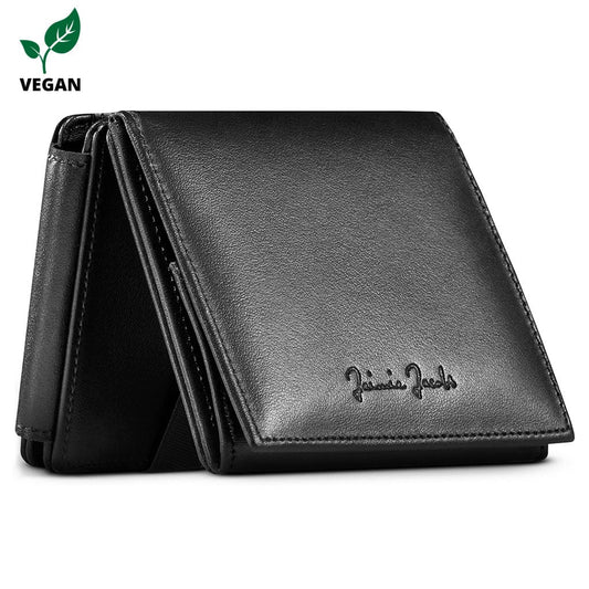 Jaimie Jacobs Geldbeutel Portemonnaie Black Flap Boy XL Vegan - Magic Wallet with Coin Pocket Flap Boy XL - Magic Wallet with Coin Pocket 