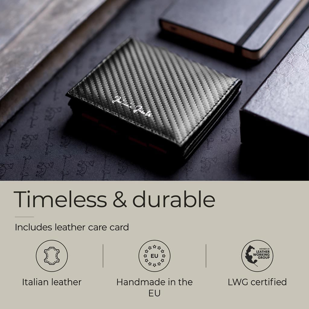 Jaimie Jacobs Geldbeutel Portemonnaie Flap Boy - Magic Wallet with Coin Pocket Flap Boy Magic Wallet with Coin Pocket Genuine Leather