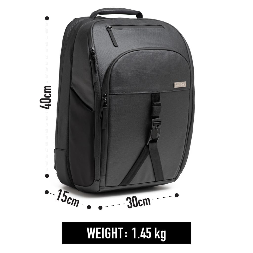 Jaimie Jacobs Rucksack Backpack – optional with laptop compartment (Tech-Sleeve) Smart Backpack with notebook compartment