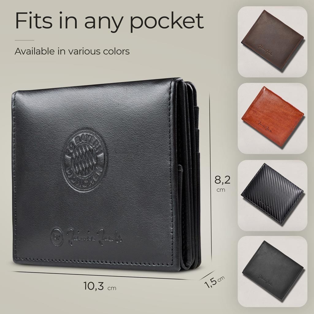 Jaimie Jacobs Geldbeutel Portemonnaie Black with Red Flap Boy FC Bayern München Edition - Magic Wallet with Coin Pocket Flap Boy FC Bayern Munich Edition with coin pocket