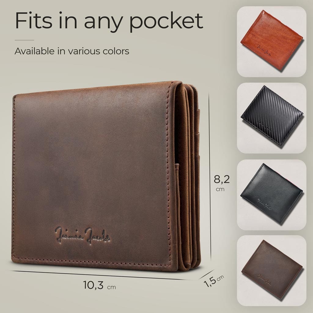 Jaimie Jacobs Geldbeutel Portemonnaie Flap Boy AirTag-Edition - Magic Wallet with Coin Pocket Flap Boy magic-wallet with coin pocket & Apple AirTag pocket