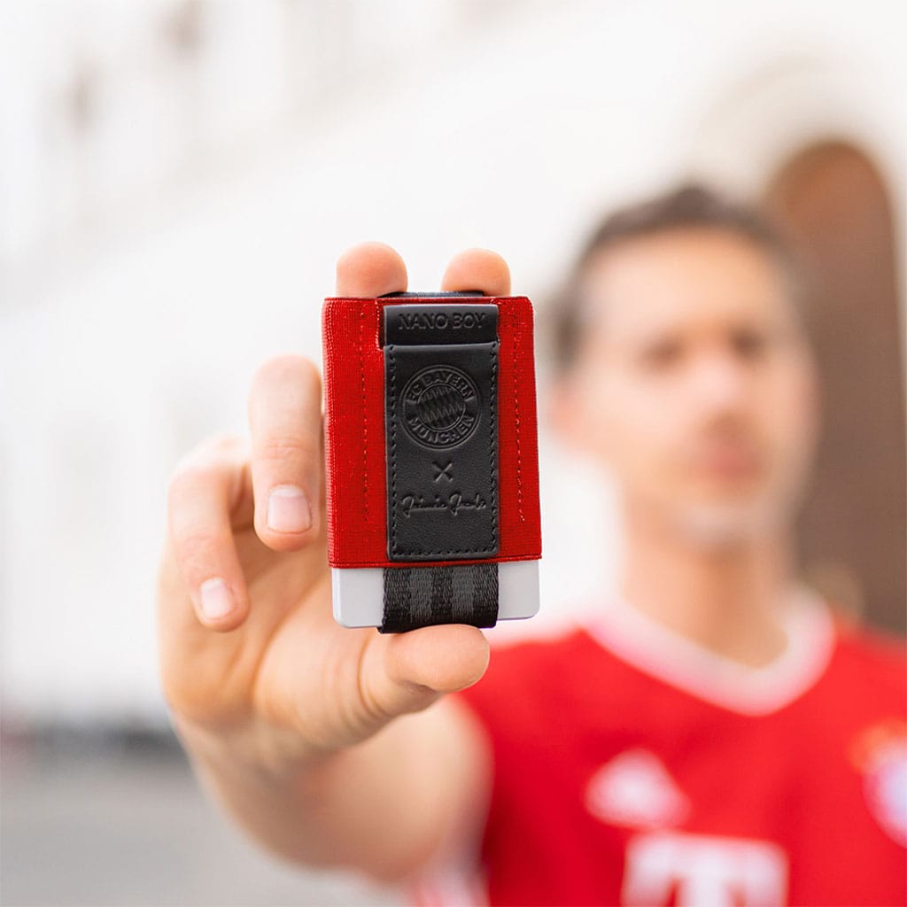 Jaimie Jacobs Geldbeutel Karten Portemonnaie Nano Boy Pocket FC Bayern München Edition - slim wallet with leather coin pocket Nano Boy Pocket FC Bayern Edition with leather coin pocket