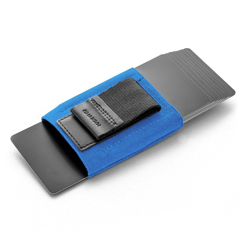 Jaimie Jacobs Geldbeutel Karten Portemonnaie Royal Blue Nano Boy FC Schalke 04 Edition - slim wallet with small elastic coin pocket Nano Boy FC Schalke 04 slim card holder