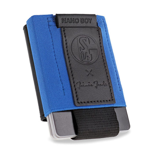 Jaimie Jacobs Geldbeutel Karten Portemonnaie Blue Nano Boy Pocket FC Schalke 04 Edition - slim wallet with leather coin pocket Nano Boy Pocket FC Bayern Edition with leather coin pocket