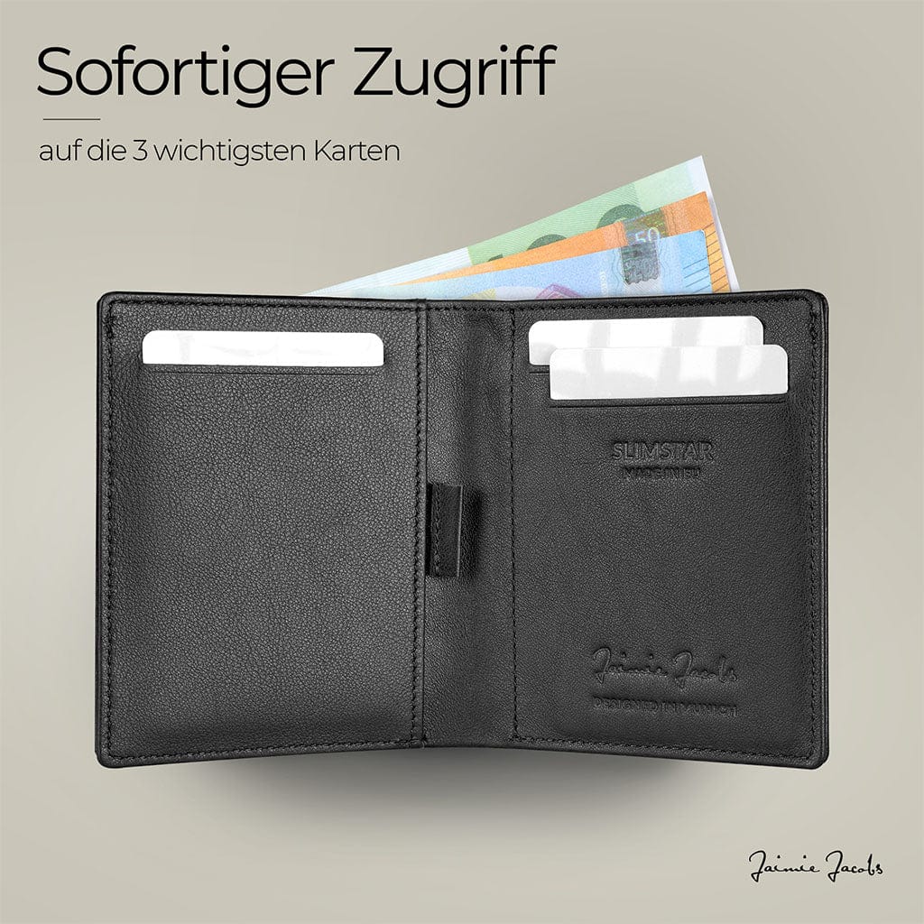 Jaimie Jacobs Geldbeutel Portemonnaie Slimstar - slim wallet with small coin pocket Slimstar slim wallet without coin pocket