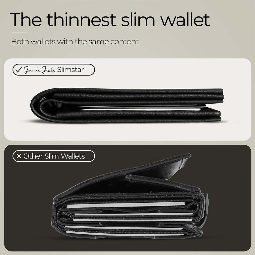 Jaimie Jacobs Geldbeutel Portemonnaie Slimstar - slim wallet with large coin pocket Slimstar slim wallet with big coin pocket