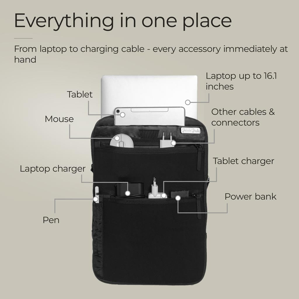 Jaimie Jacobs Tech-Sleeve Backpack Tech-Sleeve for laptop and accessoires 