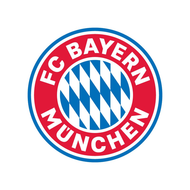 fc bayern muenchen logo auf weiß