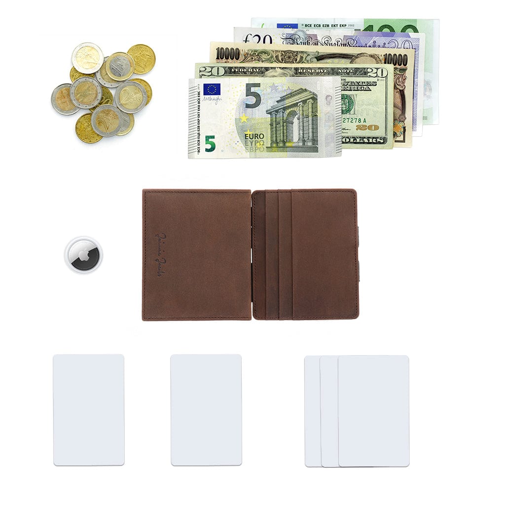 Jaimie Jacobs Geldbeutel Portemonnaie Flap Boy AirTag-Edition - Magic Wallet with Coin Pocket Flap Boy magic-wallet with coin pocket & Apple AirTag pocket