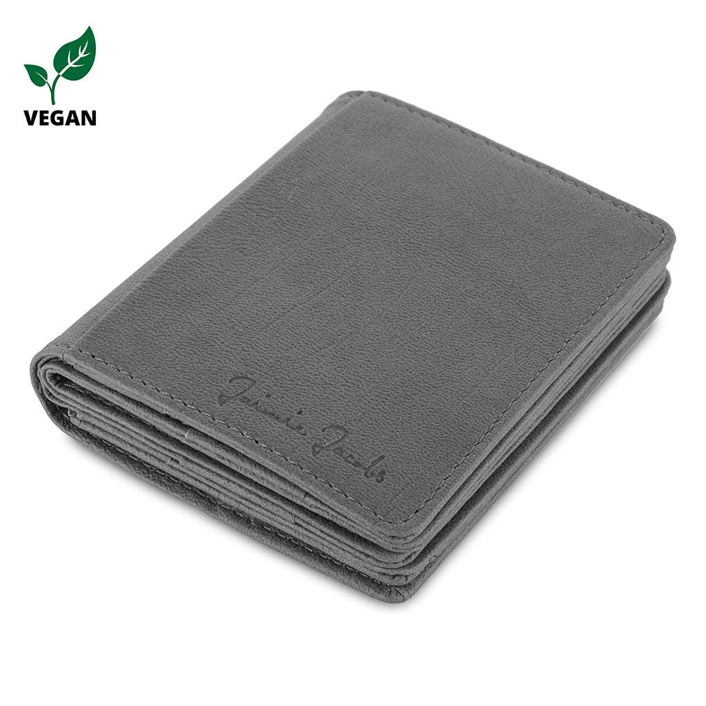 Jaimie Jacobs Geldbeutel Portemonnaie Vegan Grey Flapstar Magic Wallet with coin pocket Flapstar with Coin Pocket Magic Wallet Leather