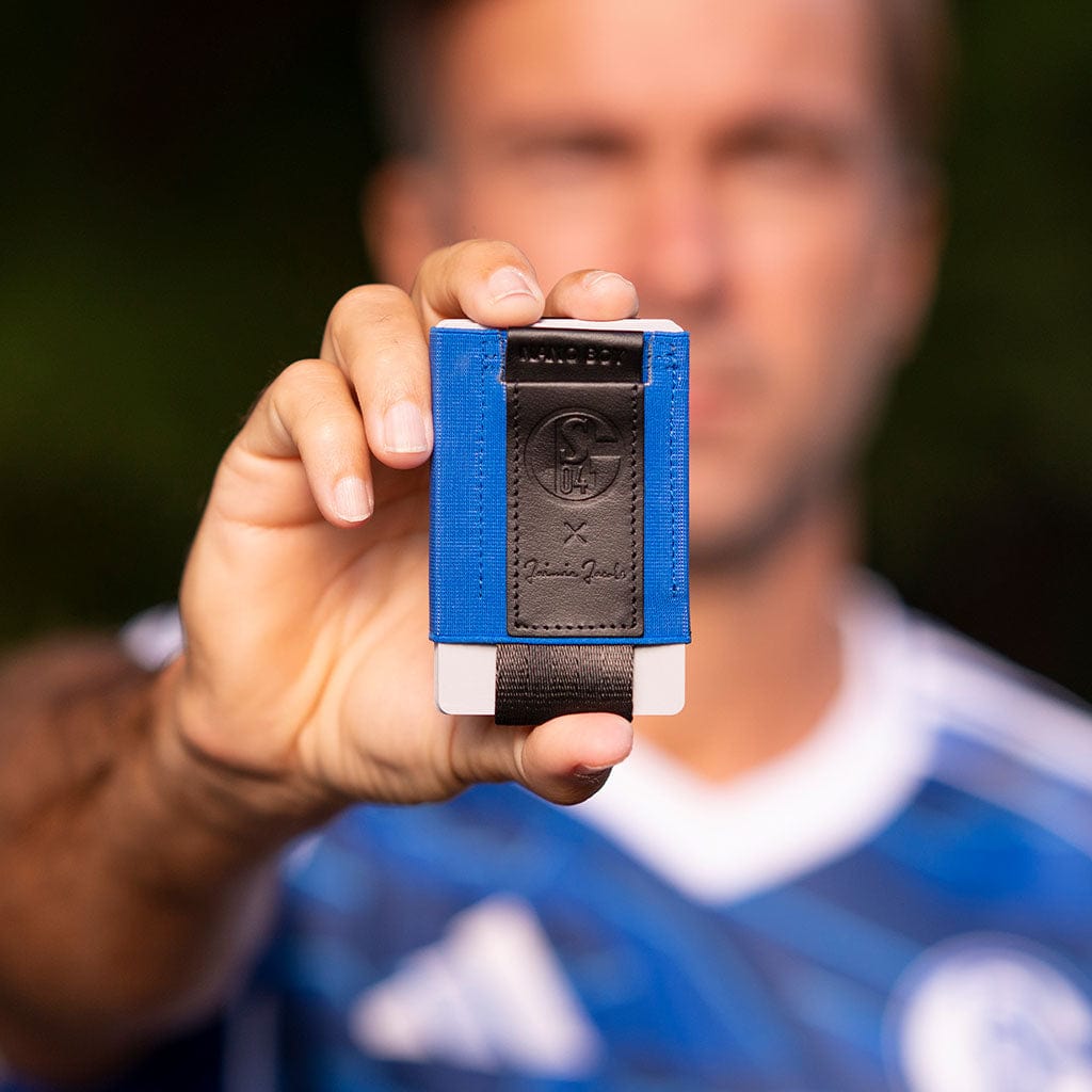 Jaimie Jacobs Geldbeutel Karten Portemonnaie Blue Nano Boy Pocket FC Schalke 04 Edition - slim wallet with leather coin pocket Nano Boy Pocket FC Bayern Edition with leather coin pocket
