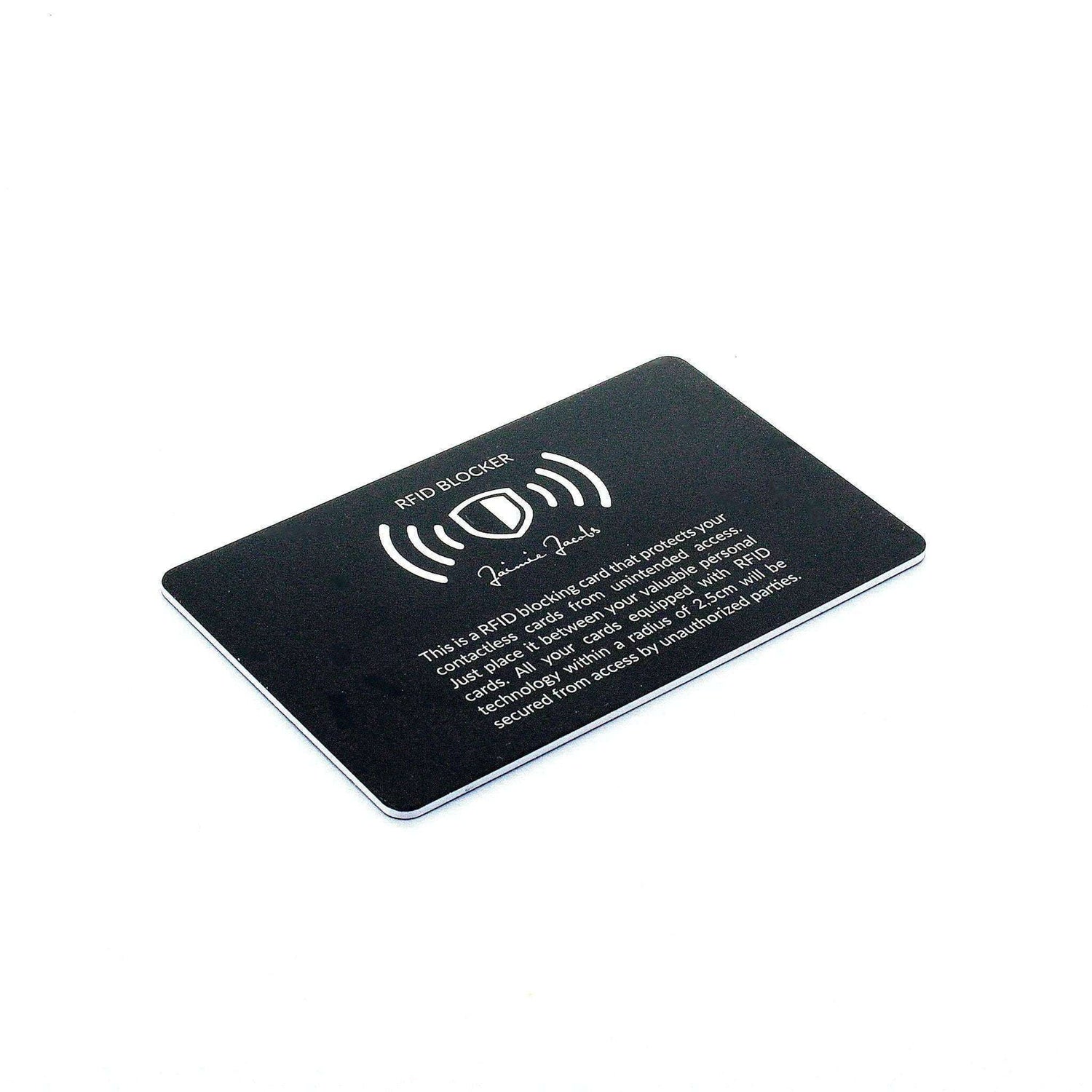 Jaimie Jacobs RFID protection card RFID protection card for RFID and NFC cards